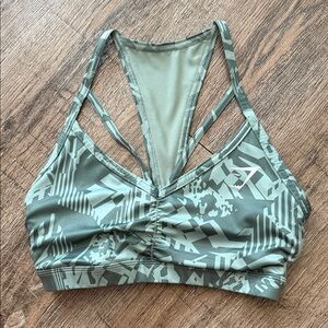 Gymshark Strappy Green Sports Bra
